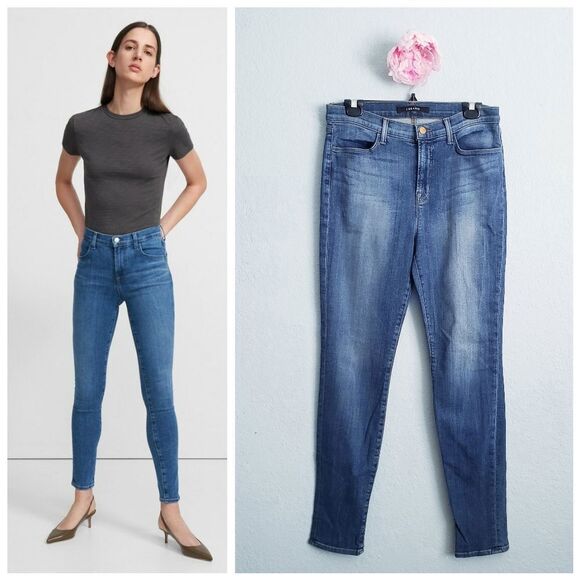 J Brand Denim - J Brand Maria Medium Wash High Rise Skinny Jeans